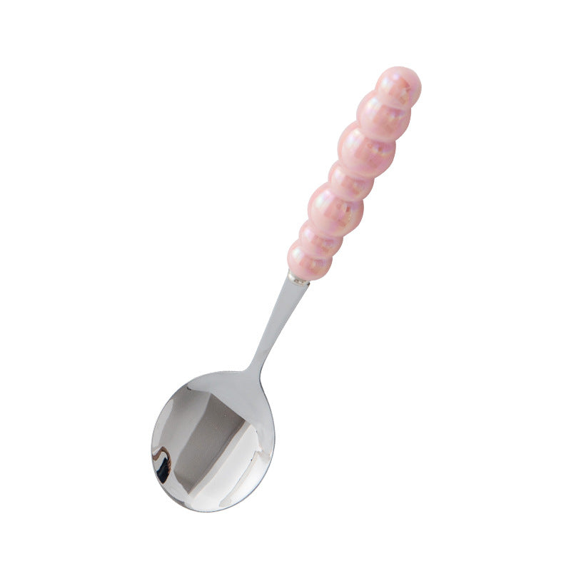 Wholesale Ceramic Pearl Handle Stainless Steel Knives, Forks, and Spoons